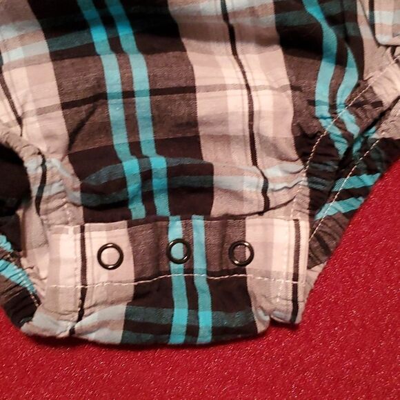 Carter's Infant Boy's Jeans with Garanimal Plaid Onesie Size 6M - Picture 3 of 9